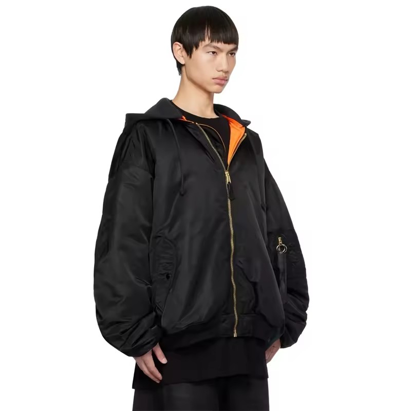 Men Baseball Jacket Men Satin Varsity Jacket Satin Baseball Jacket